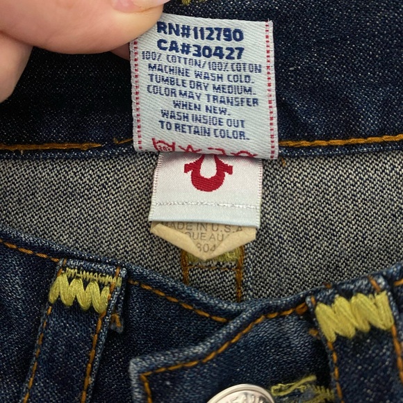 True religion jean shorts , size W30, missing back left button, - Picture 8 of 8